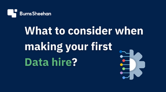 What to consider when making your first data hire blog. SaaS e-commerce healthtech